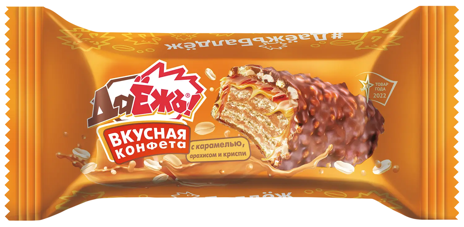 Конфеты Даёжь Карамель арахис и криспи - Магнит-Продукты