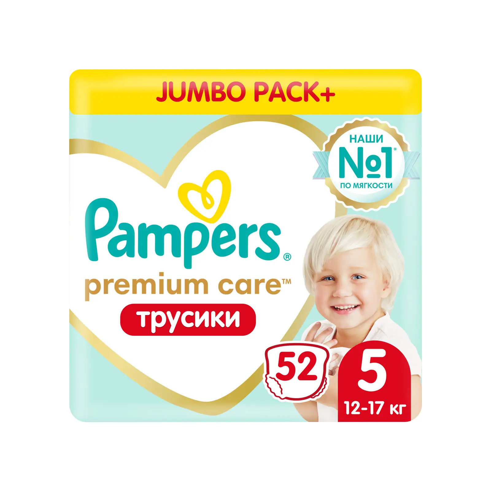 Подгузники-трусики Pampers Premium Care Pants №5 12-17кг 52шт