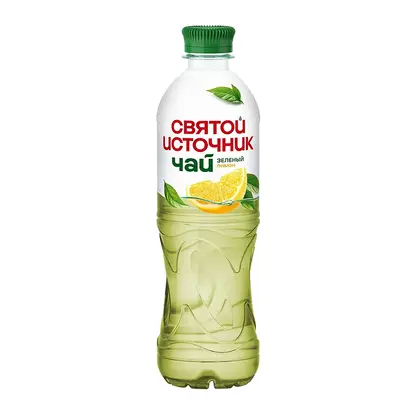 Изображение товара Напиток Святой Источник Чай зеленый холодный Лимон 500мл