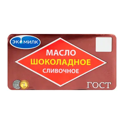 Изображение товара Масло сливочное Экомилк Шоколадное 62% 180г
