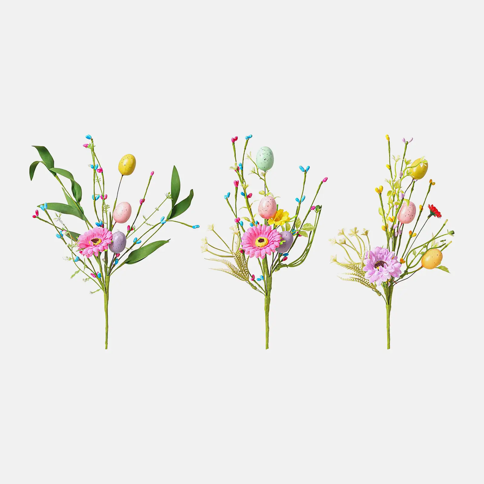 Пасхальная веточка с декором 35см