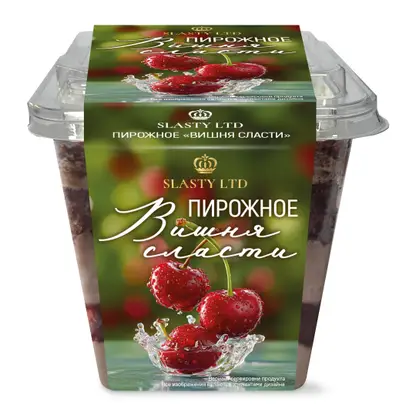 Изображение товара Бисквитное пирожное с какао и вишневой начинкой Slasty Ltd 110г Изображение товара Бисквитное пирожное с какао и вишневой начинкой Slasty Ltd 110г