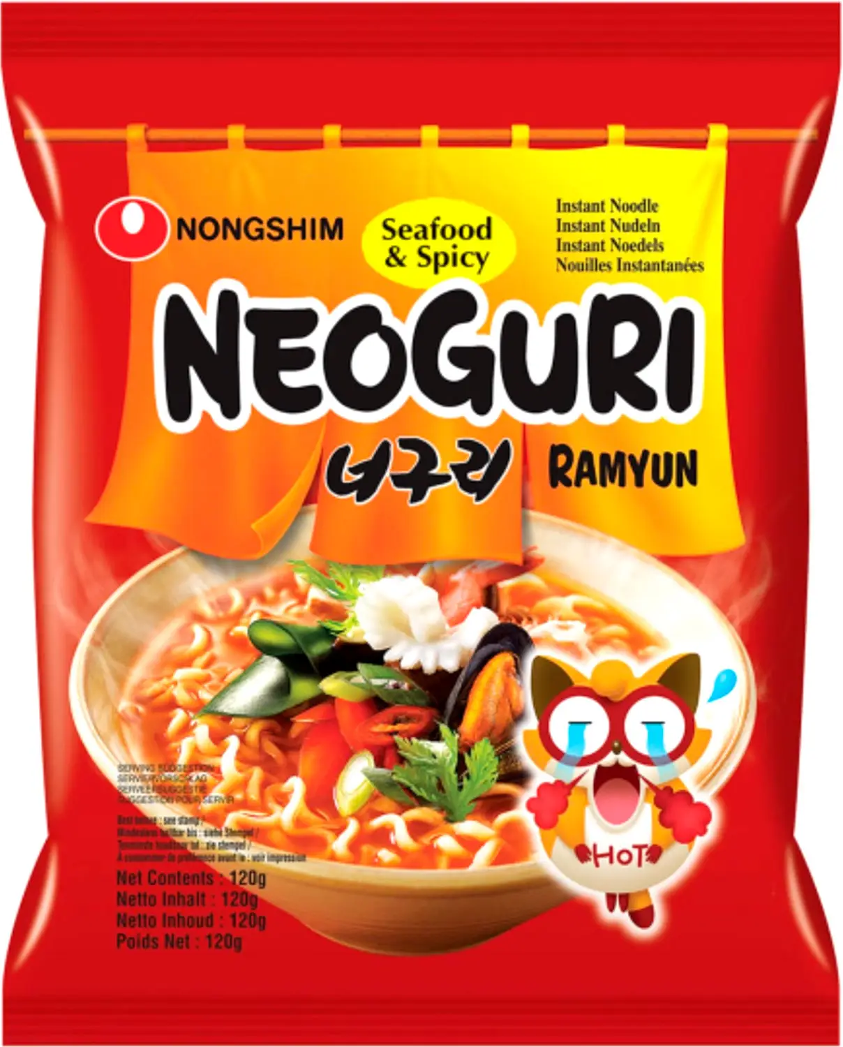 Лапша быстрого приготовления Nongshim Неогури острая 120г — в каталоге на  сайте сети Магнит | Краснодар