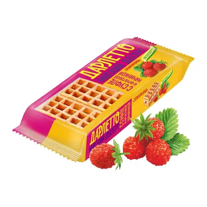 Изображение товара Десерт Мягкий с суфле и фруктовой начинкой земляника Дарлетто 144г