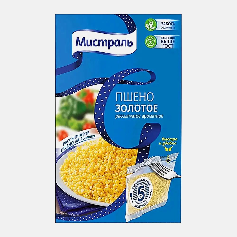 Пшено золотое Мистраль 400г