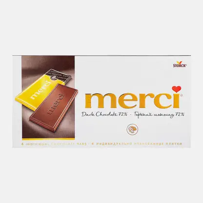 Шоколад Горький Merci 72% 100г