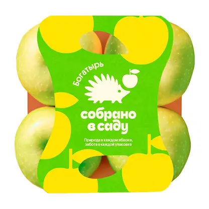 Изображение товара Яблоки Богатырь Собрано в саду 4шт
