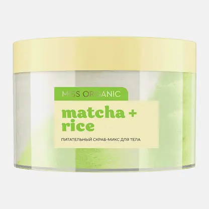 Питательный скраб-микс для тела Matcha Rice Miss Organic 380мл