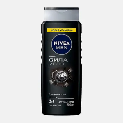 Гель для душа Сила угля NIVEA Men 500мл