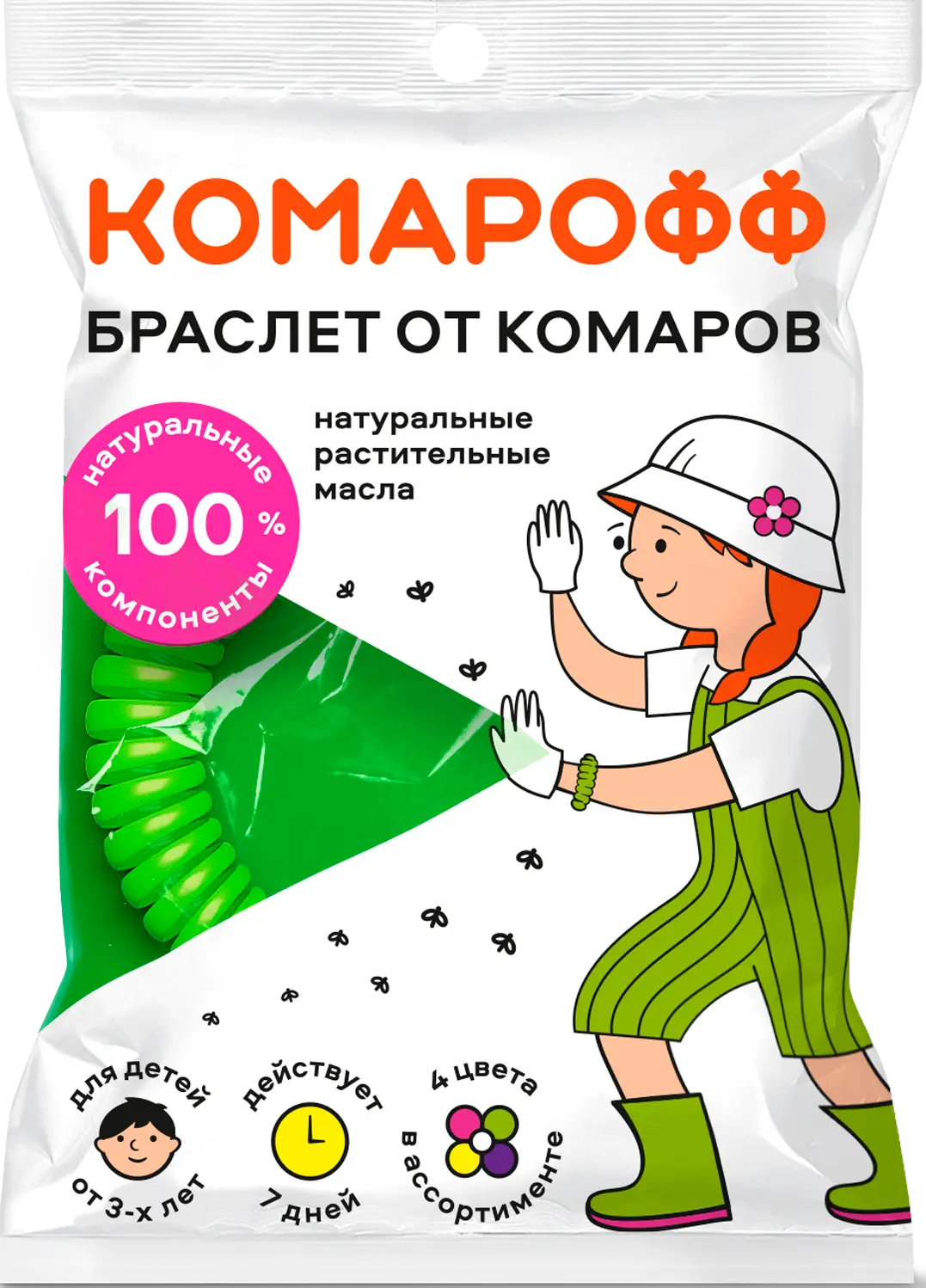Браслет-спираль Комарофф от комаров