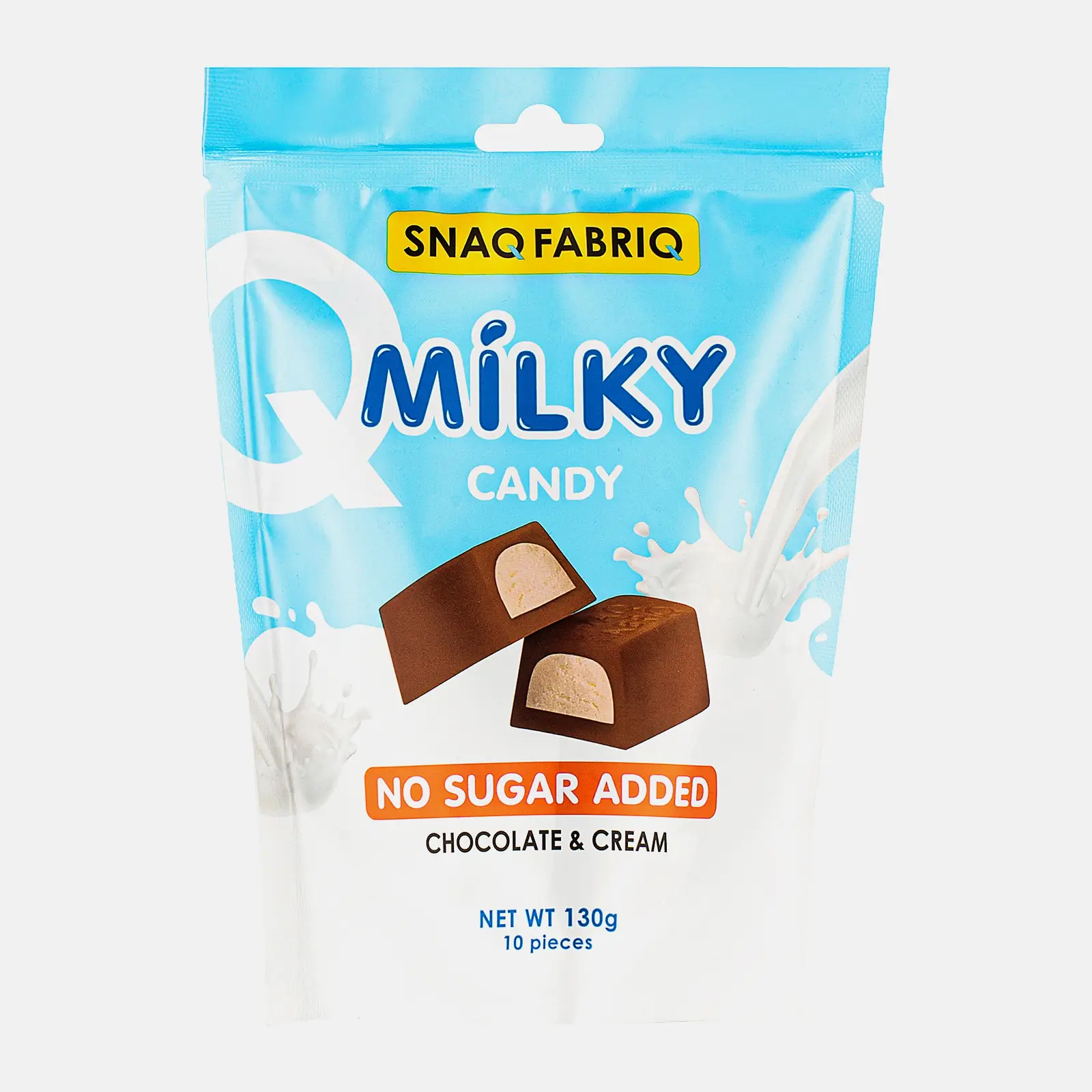 Изображение товара Шоколад молочный Snaqfabriq со сливочной начинкой без сахара 130г