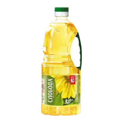 Изображение товара Масло подсолнечное Слобода 1.8л рафинированное дезодорированное высший сорт