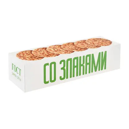 Изображение товара Печенье овсяное классическое 5 злаков Полет 250г натуральный десерт