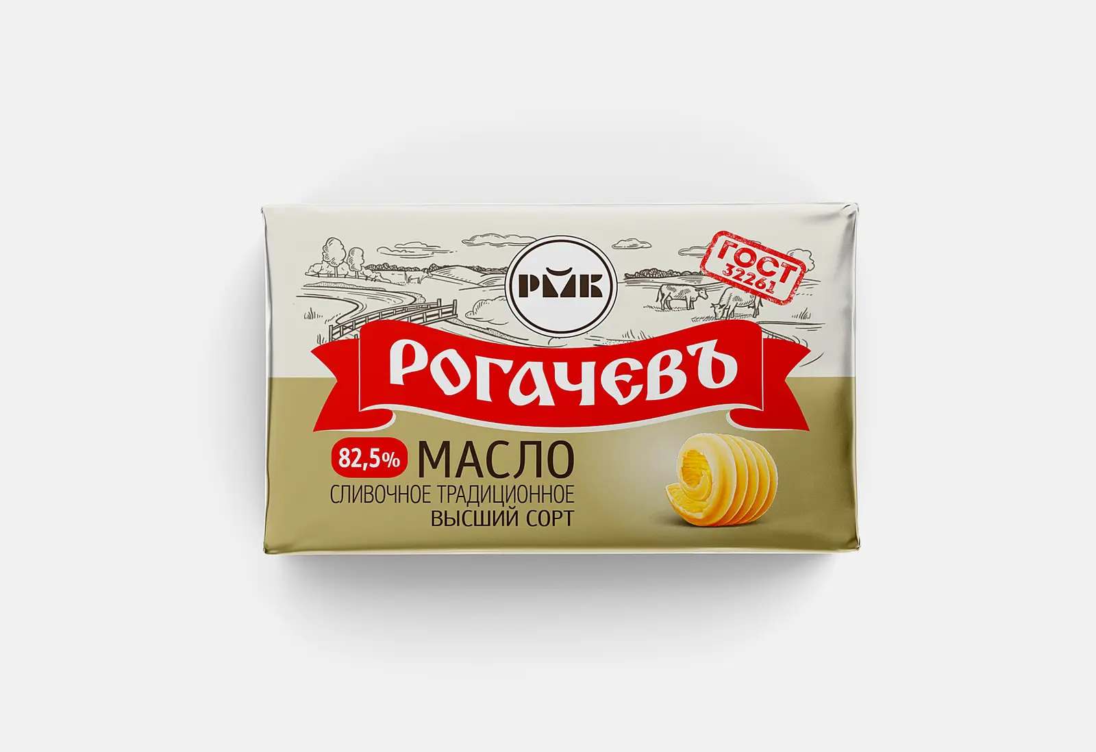 Масло сливочное Рогачевъ Традиционное 82.5% 160г - фото 3