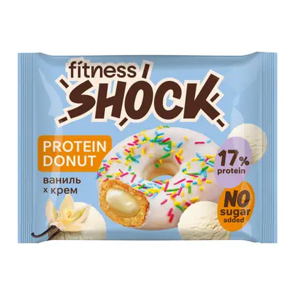 Изображение товара Протеиновый Донат со вкусом ванили без сахара Fitnes Shock 70г