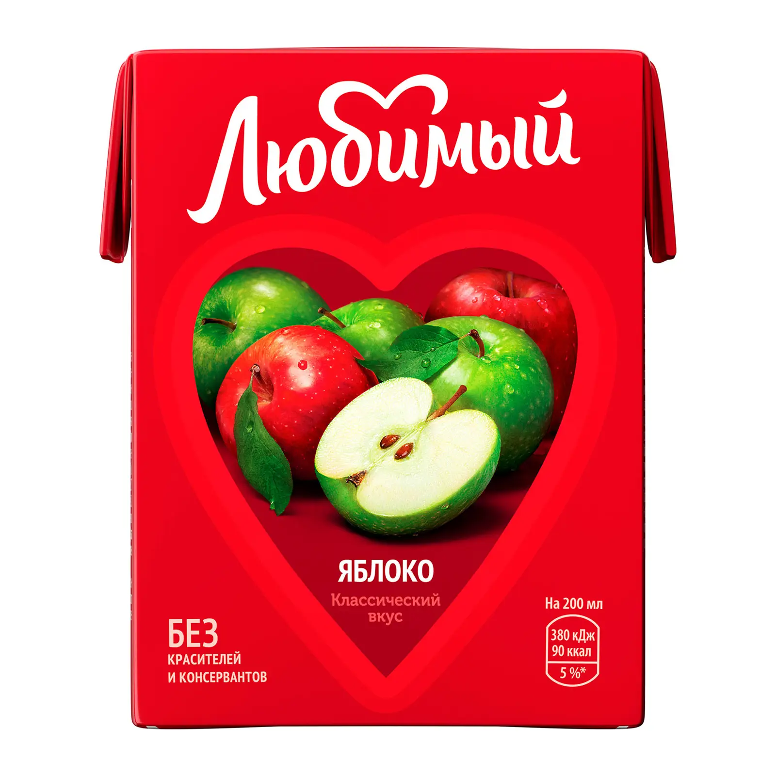 Изображение товара Напиток Любимый Яблоко 200мл