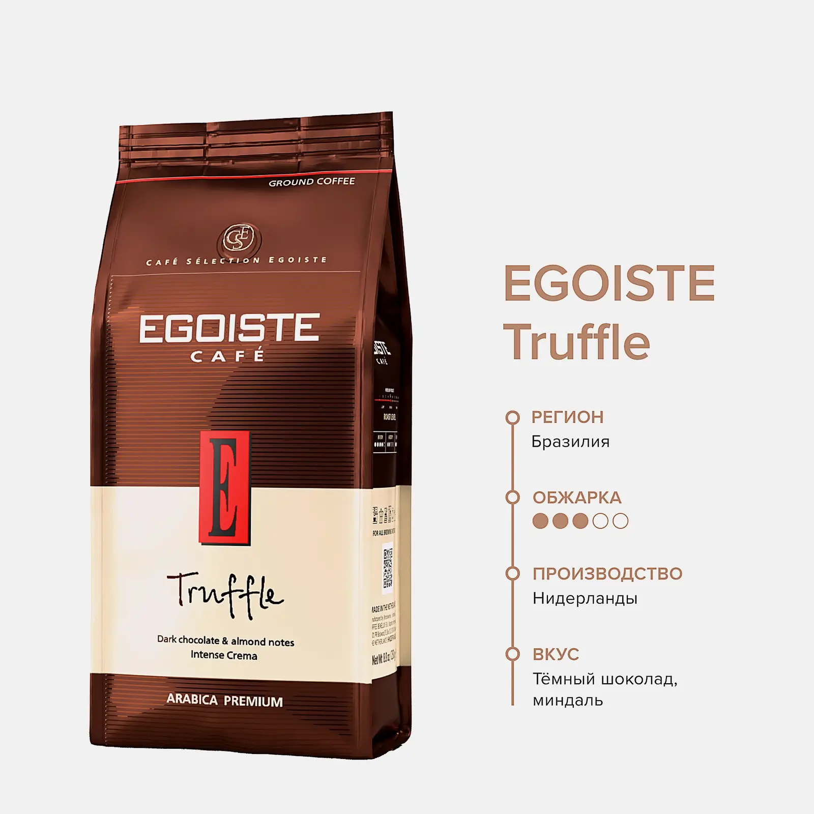 Кофе молотый Egoiste Арабика 250г