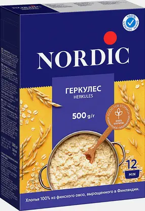 Хлопья Nordic Геркулес 500г