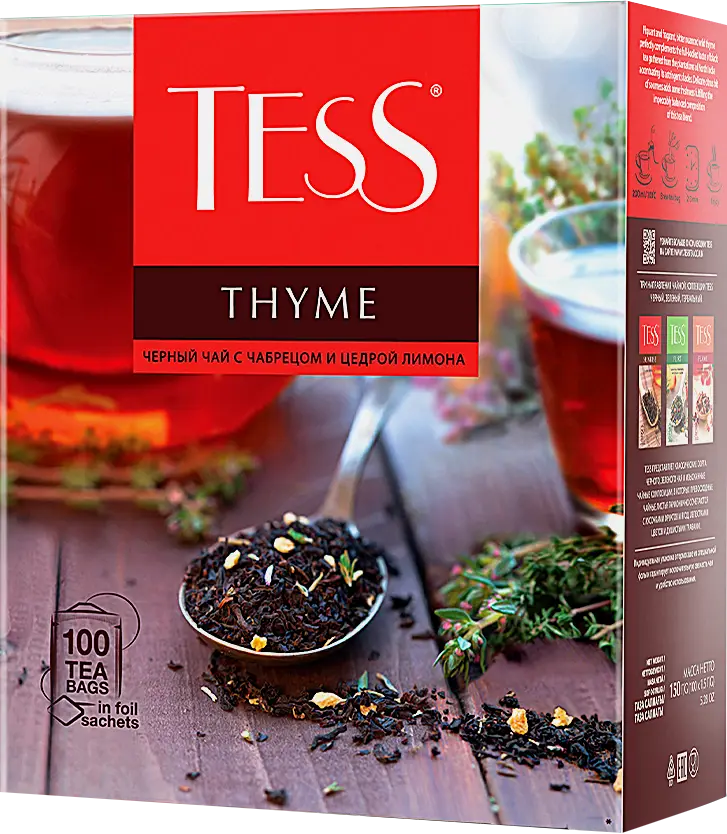 Чай черный Tess Thyme Hhyme 100пак 150г - фото 3