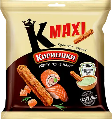 Сухарики Кириешки Maxi Сяке маки + соус васаби 75г