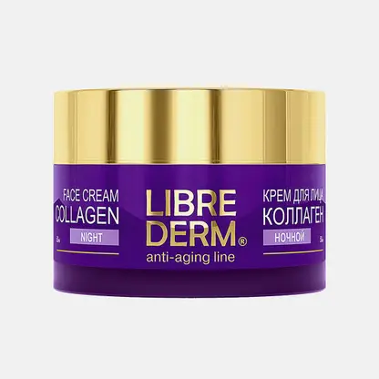 Крем Librederm Collagen ночной для уменьшения морщин и восстановления упругости 50мл