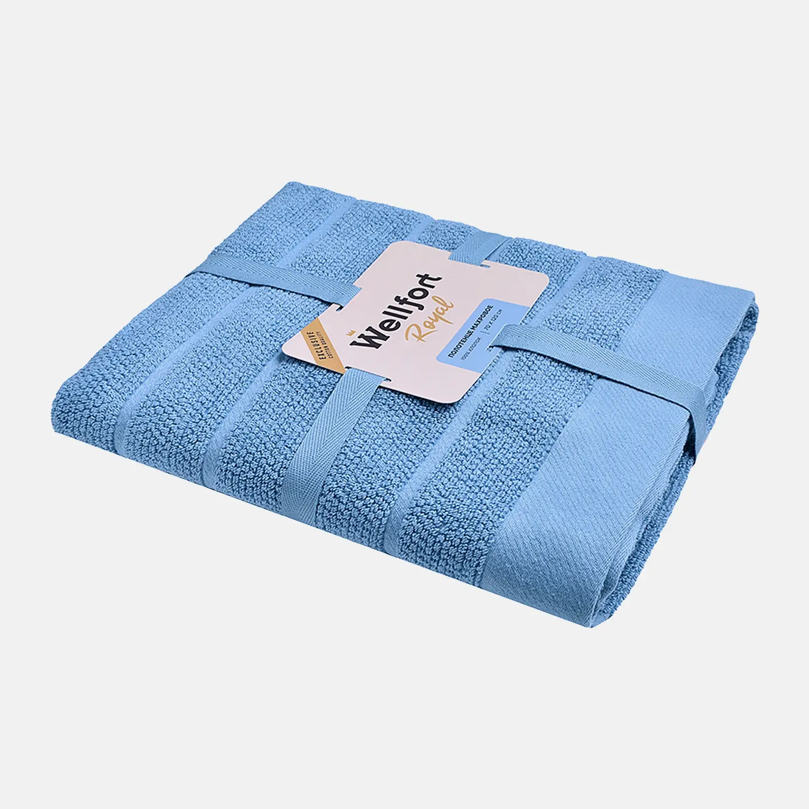 Махровое полотенце 70*120см синее Royal Wellfort Piksie