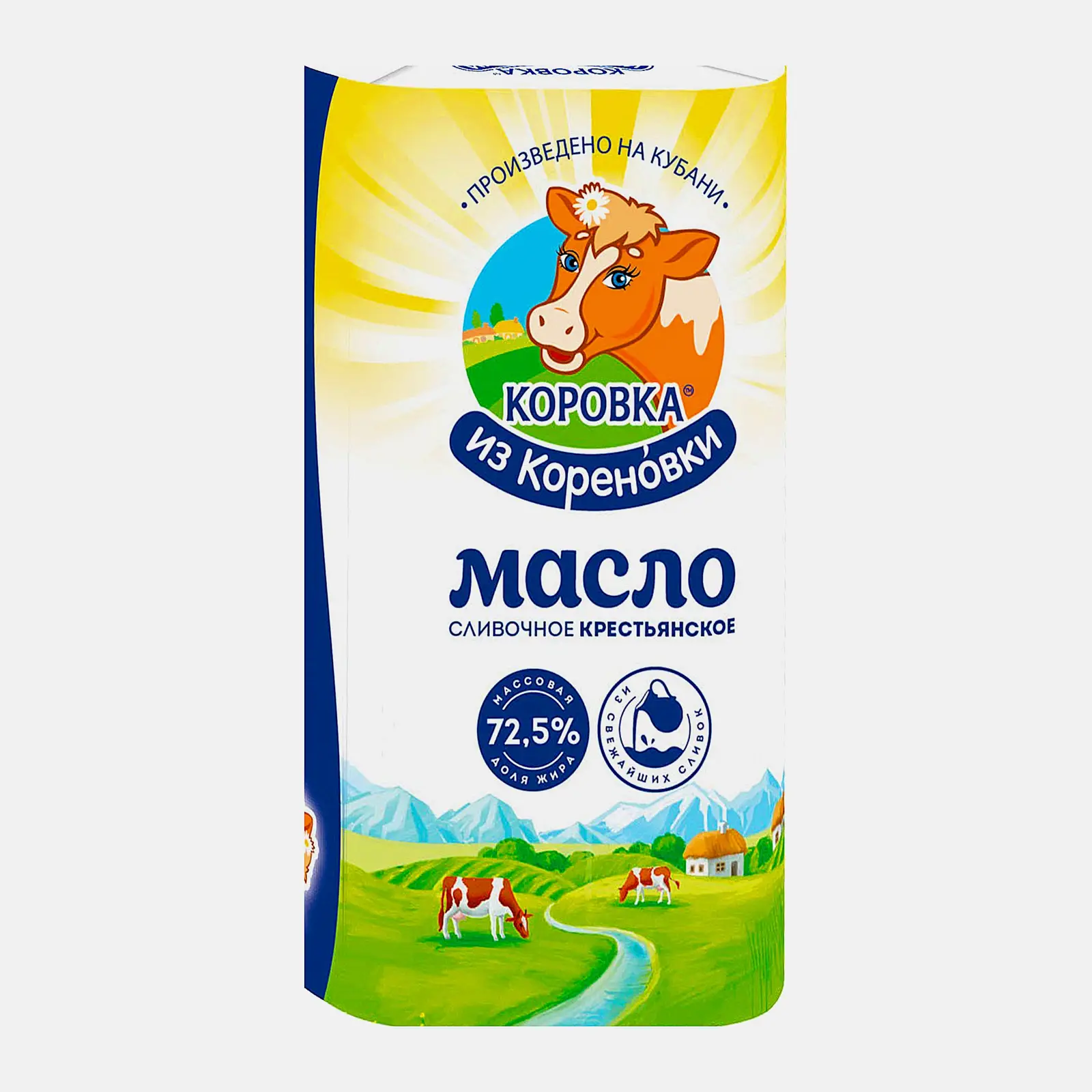 Масло сливочное Коровка из Кореновки Крестьянское 72.5% 170г - фото 2
