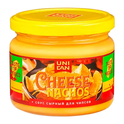 Изображение товара Соус Uni Dan Сырный 280г - кремовый соус для закусок и блюд