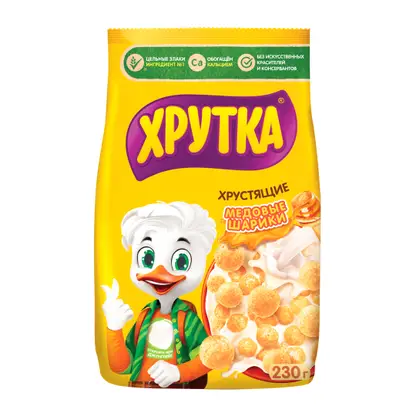 Изображение товара Готовый Завтрак Хрутка Медовые Шарики 230г