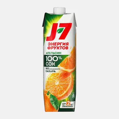 Сок J7 апельсиновый с мякотью 970мл