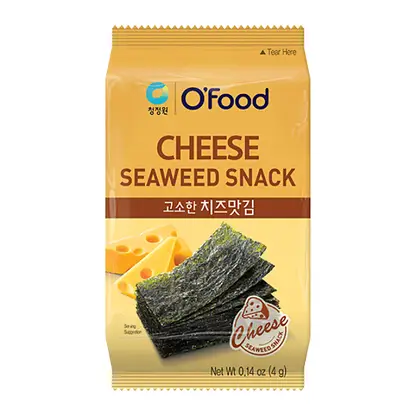 Изображение товара Морская капуста O'food сушеная со вкусом сыра чеддер 4г