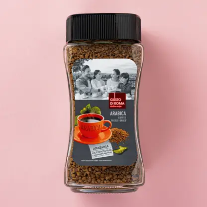 Изображение товара Кофе растворимый сублимированный Gusto Di Roma Arabica 190г