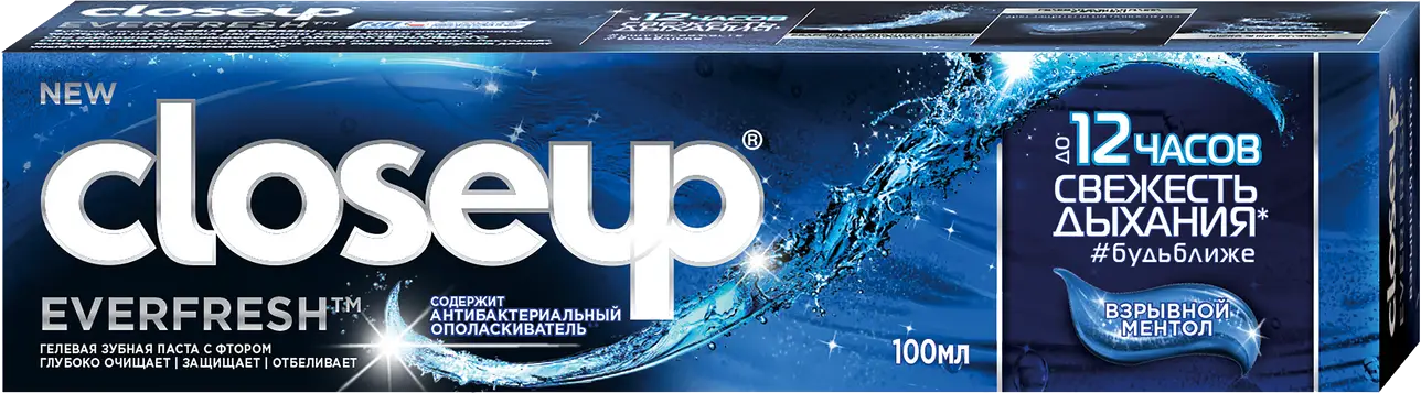 Зубная паста Closeup взрывной ментол 100мл