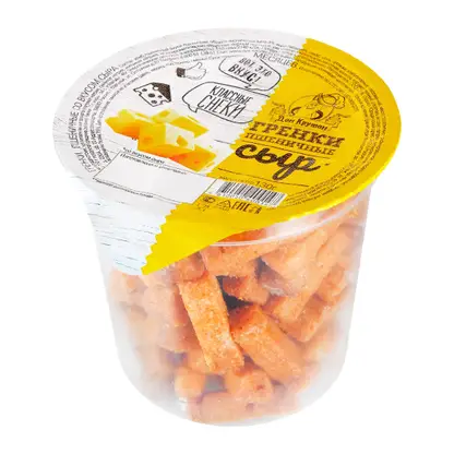 Изображение товара Гренки Дон Крутон пшеничные Сыр 130г