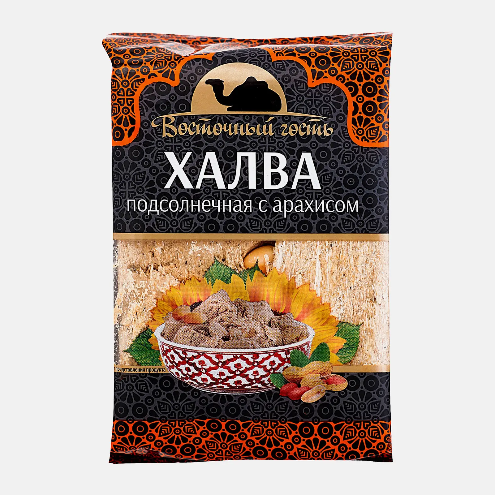 Изображение товара Халва Восточный Гость подсолнечная с арахисом 350 г натуральное восточное сладкое лакомство