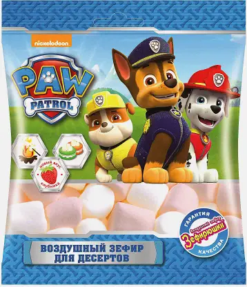 Зефир Paw Patrol воздушный для десертов 80г