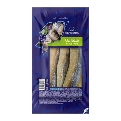 Изображение товара Сельдь Северная гавань/Магнит филе слабосоленое в масле 250г