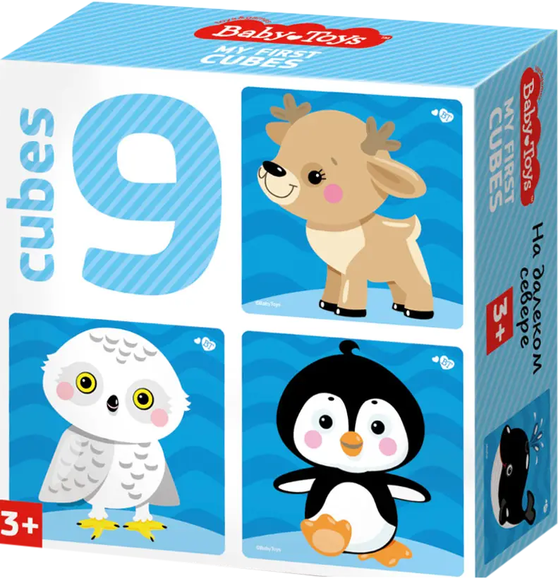 Кубики Baby Toys Тридевятое Царство 9шт в ассортименте