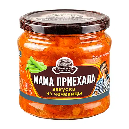 Изображение товара Закуска овощная Семилукская трапеза Мама приехала 460г натуральный состав