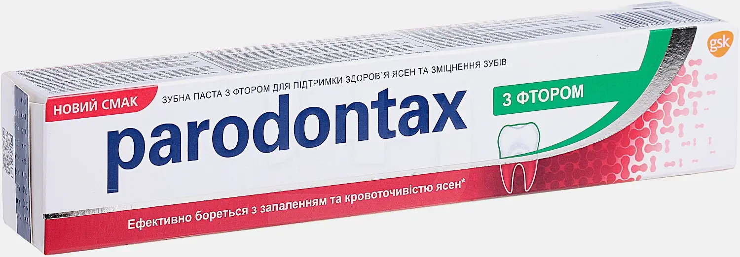 Зубная паста Parodontax с Фтором от воспаления и кровоточивости десен 75мл