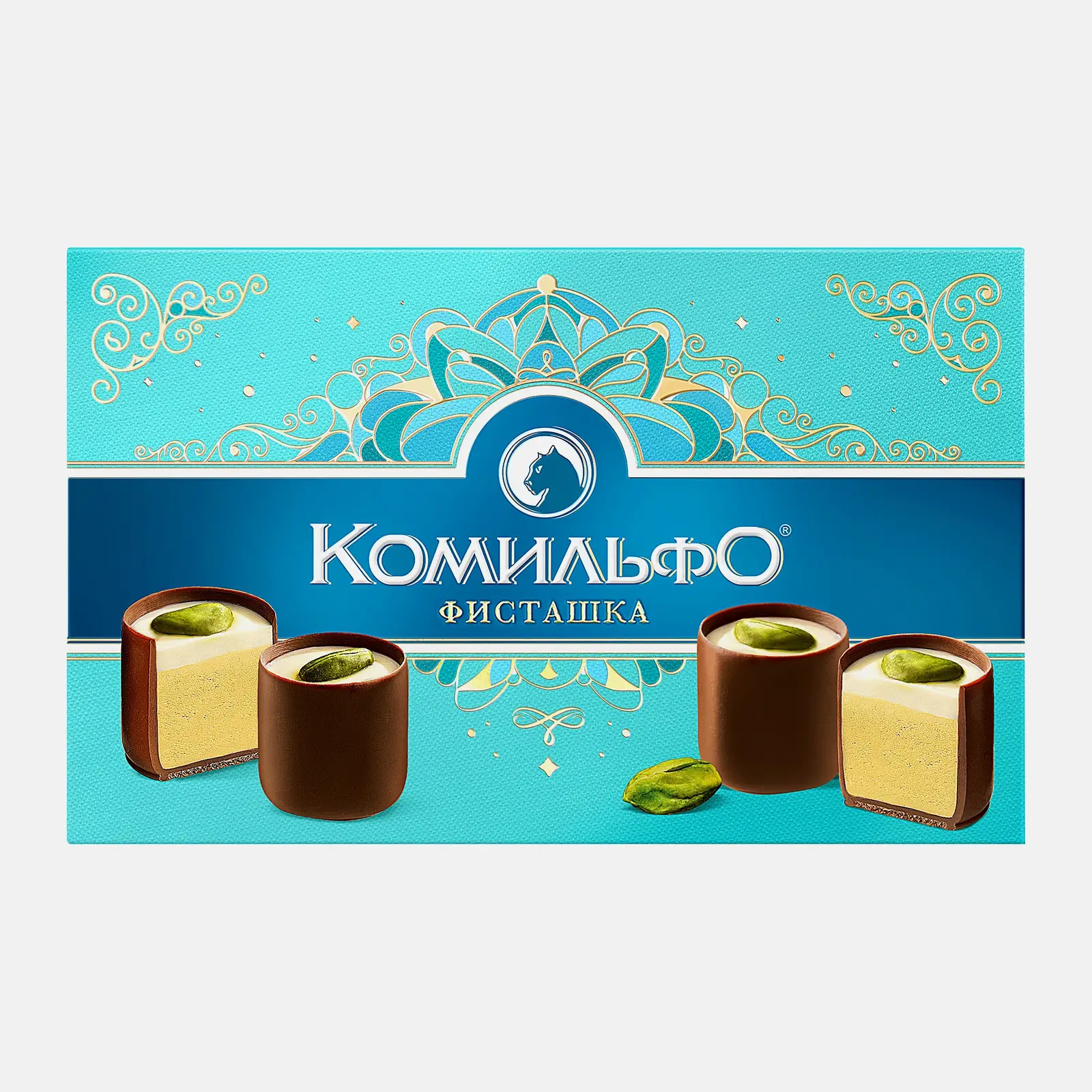 Конфеты шоколадные Фисташка Комильфо 116г Конфеты шоколадные Фисташка Комильфо 116г