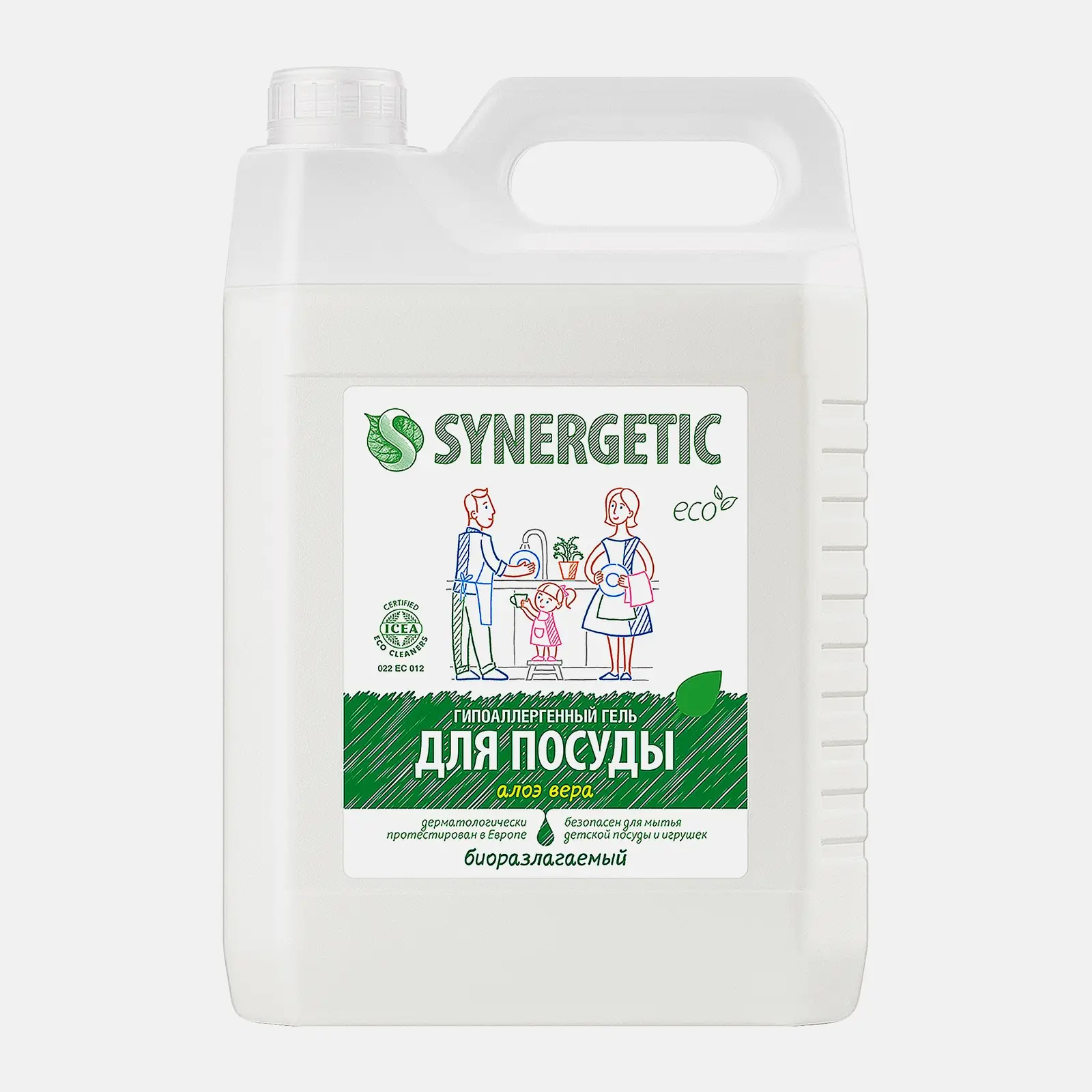 Средство для мытья посуды и детских игрушек Synergetic Алоэ 5л