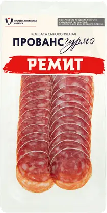 Изображение товара Колбаса Ремит Прованс Гурмэ сыровяленая нарезка 70г