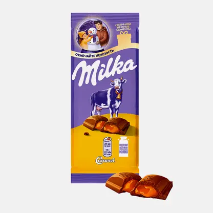 Шоколад Молочный Caramel Milka 90г