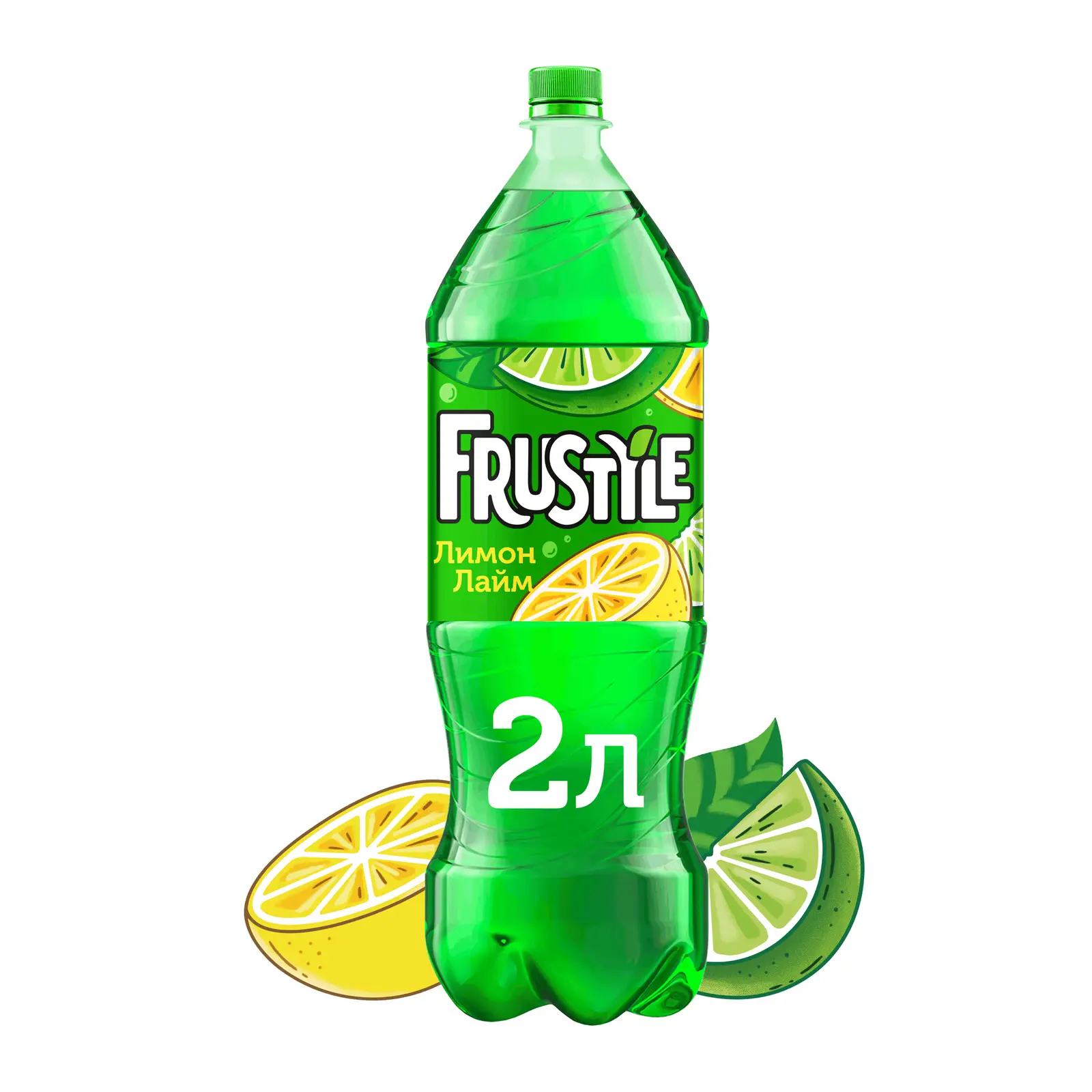 Изображение товара Напиток Frustyle лимон лайм 2л - газированный освежающий напиток