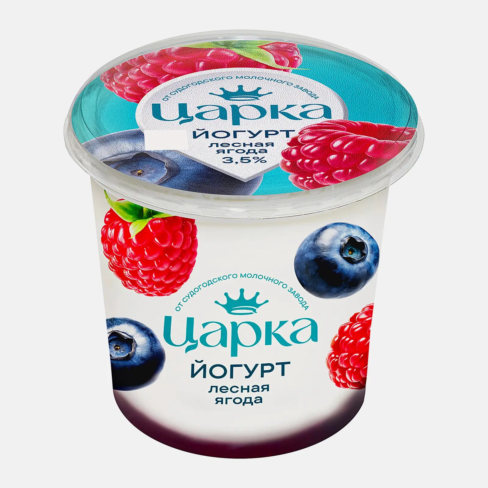 Изображение товара Йогурт Царка лесные ягоды 3.5% 400г натуральный с джемом