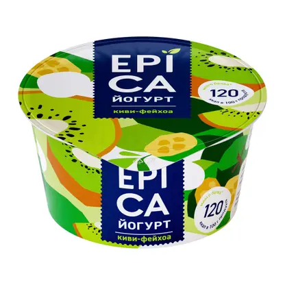 Изображение товара Йогурт Epica Киви Фейхоа 4.8% 130г