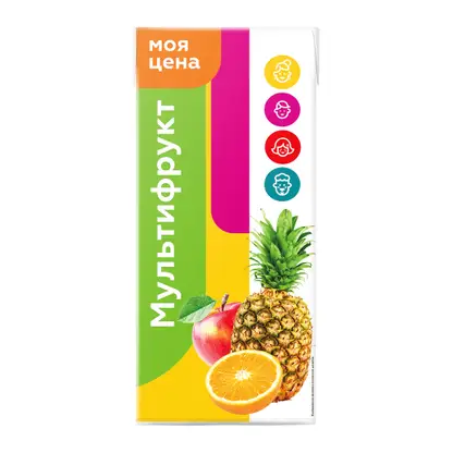 Изображение товара Мультифруктовый напиток Моя цена 950мл с натуральными соками и пюре