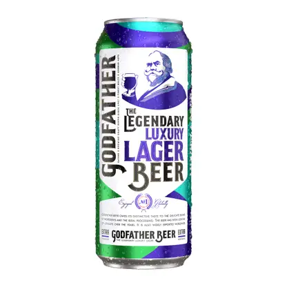 Светлое пиво фильтрованное Godfather The Legendary Luxury 5% 500мл