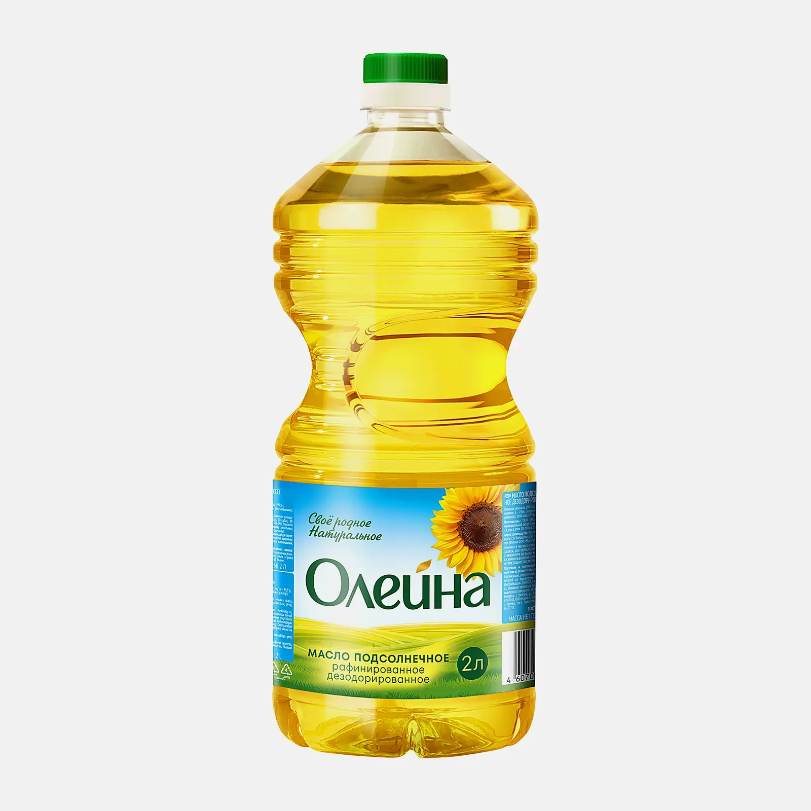 Масло подсолнечное Олейна рафинированное 2л